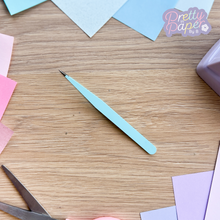 Load image into Gallery viewer, paper craft tweezers pastel blue
