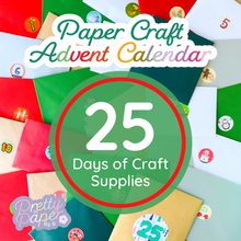 Load image into Gallery viewer, PRE-ORDER Paper Craft Advent Calendar | Forest Friends Edition 2024 | 25 Days of Craft Supplies | Christmas Craft Activity
