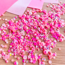 Load image into Gallery viewer, Pearl Gem Mix – Pretty in Pink, 3–8mm, 15g – Craft Embellishments
