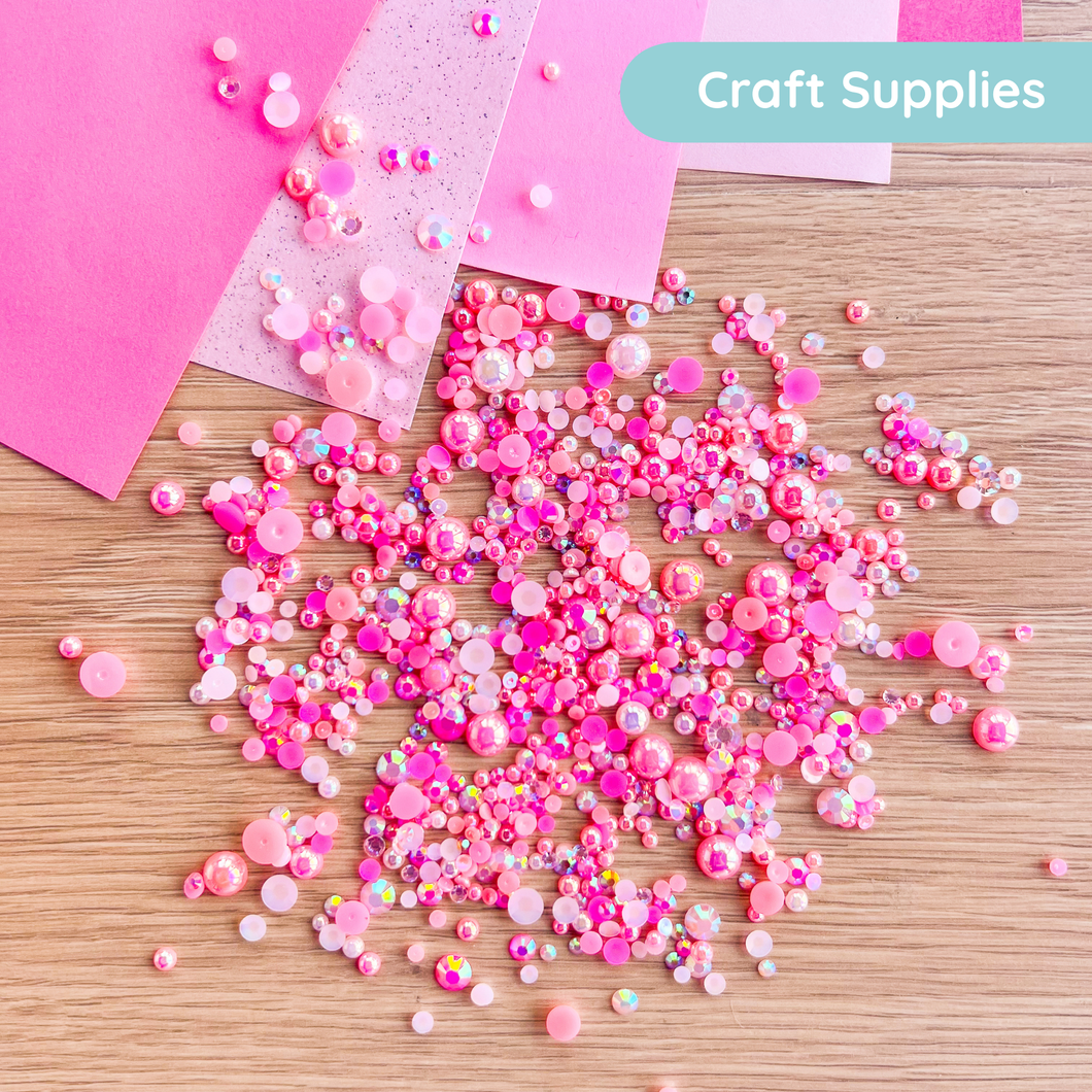 Pretty in Pink Pearl Gem Mix