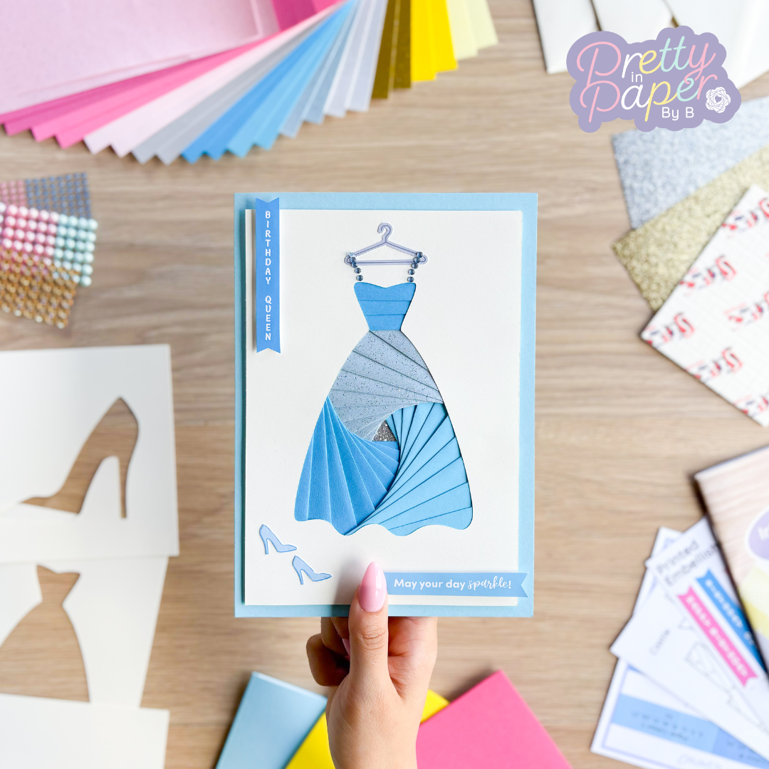 Princess Dress Card Template Princess Card Template Stock Vector By