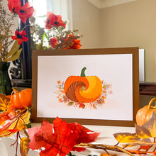 Load image into Gallery viewer, Pumpkin Meadow Picture Craft Kit | Fall Home Décor Iris Paper Folding Adult Craft Kit | Beginner to Advanced | Pumpkin
