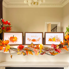 Load image into Gallery viewer, Pumpkin Meadow Picture Craft Kit | Fall Home Décor Iris Paper Folding Adult Craft Kit | Beginner to Advanced | Pumpkin
