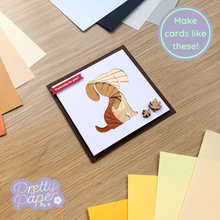 Load image into Gallery viewer, iris fold puppy - brown card
