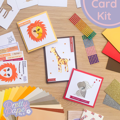 Safari Animal Card Making Kit