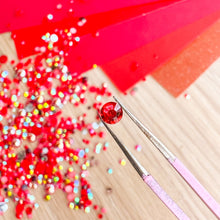 Load image into Gallery viewer, Red Pearl Gem Mix – Scarlet Secrets, 3–8mm, 15g – Craft Embellishments
