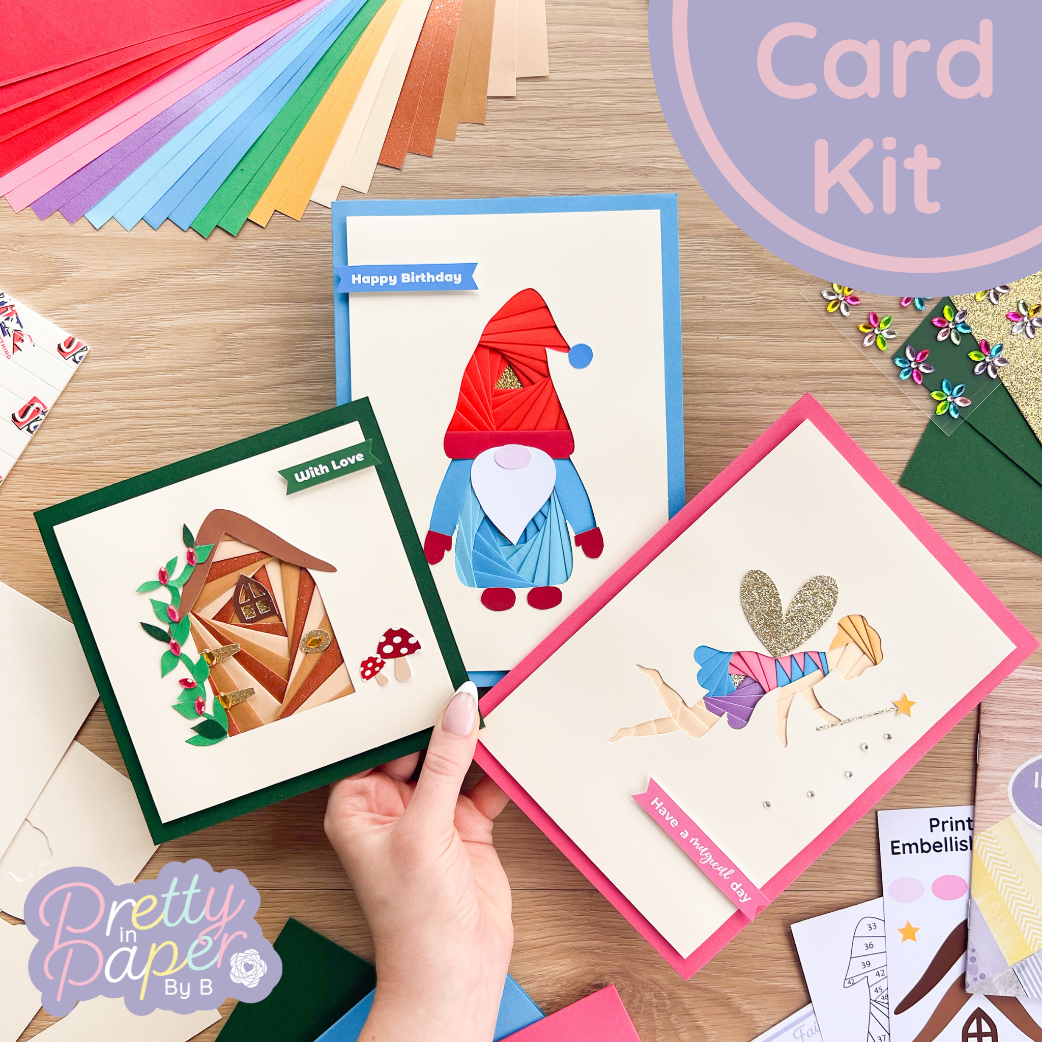 Secret Garden Card Making Kit | Iris Folding Beginner to Intermediate Pretty In Paper By B Secret Garden Card Making Kit | Iris Folding Beginner to Intermediate Pretty In Paper By B