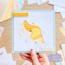 Load image into Gallery viewer, Conch Shell iris folding card
