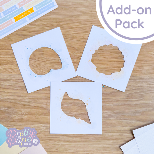 shell card making supplies