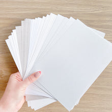 Load image into Gallery viewer, Snowy Serenity Paper Pack A5, 30 Sheets | Plain, Textured, Pearlised &amp; Sparkle Paper Pad | White
