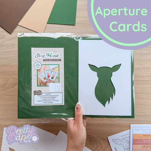 Stag Head aperture card pack