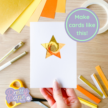 Load image into Gallery viewer, Make cards like this - gold star card
