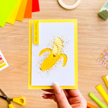 Load image into Gallery viewer, Banana iris folding card
