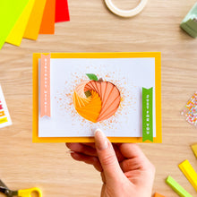 Load image into Gallery viewer, Peach iris folding card
