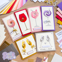 Load image into Gallery viewer, glasses iris fold card making kit
