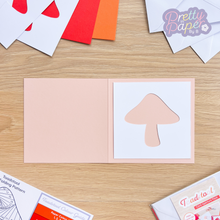 Load image into Gallery viewer, Toadstool aperture on cipria card
