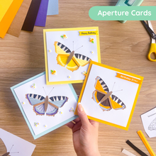 Load image into Gallery viewer, Tortoiseshell Butterfly Aperture Card Pack

