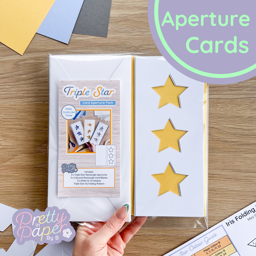 Triple star aperture card pack
