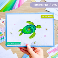 Load image into Gallery viewer, Turtle Iris Folding Template
