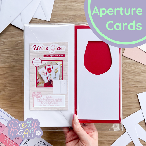 wine glass aperture card pack