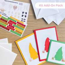 Load image into Gallery viewer, ADD-ON PACK extension for Wonky Gonks Traditional Christmas Card Making Kit

