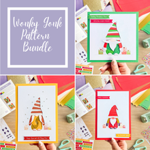 Load image into Gallery viewer, Wonky Gonk Iris Folding Pattern Bundle  PDF &amp; SVG | Beginner Printable Downloads
