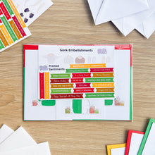 Load image into Gallery viewer, ADD-ON PACK extension for Wonky Gonks Traditional Christmas Card Making Kit

