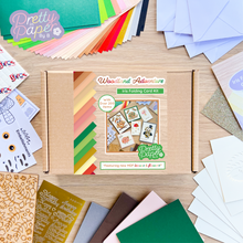 Load image into Gallery viewer, Woodland Adventure Card Making Kit  | Iris Folding Card Kit | Craft Kit Beginners | Owl Hedgehog Toadstool
