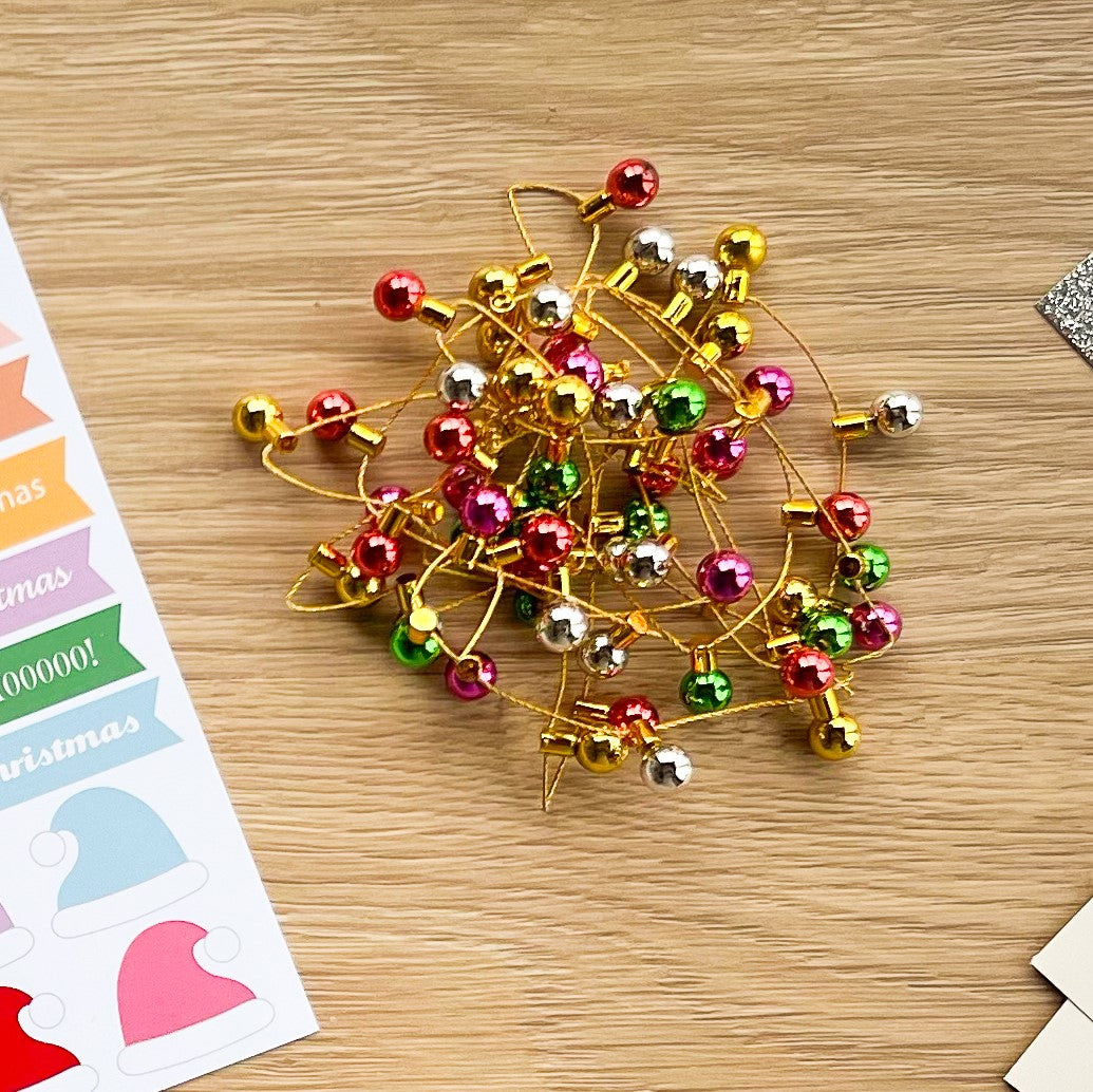 Bauble Garland Embellishments | Christmas decoration | Paper Craft and Card Making