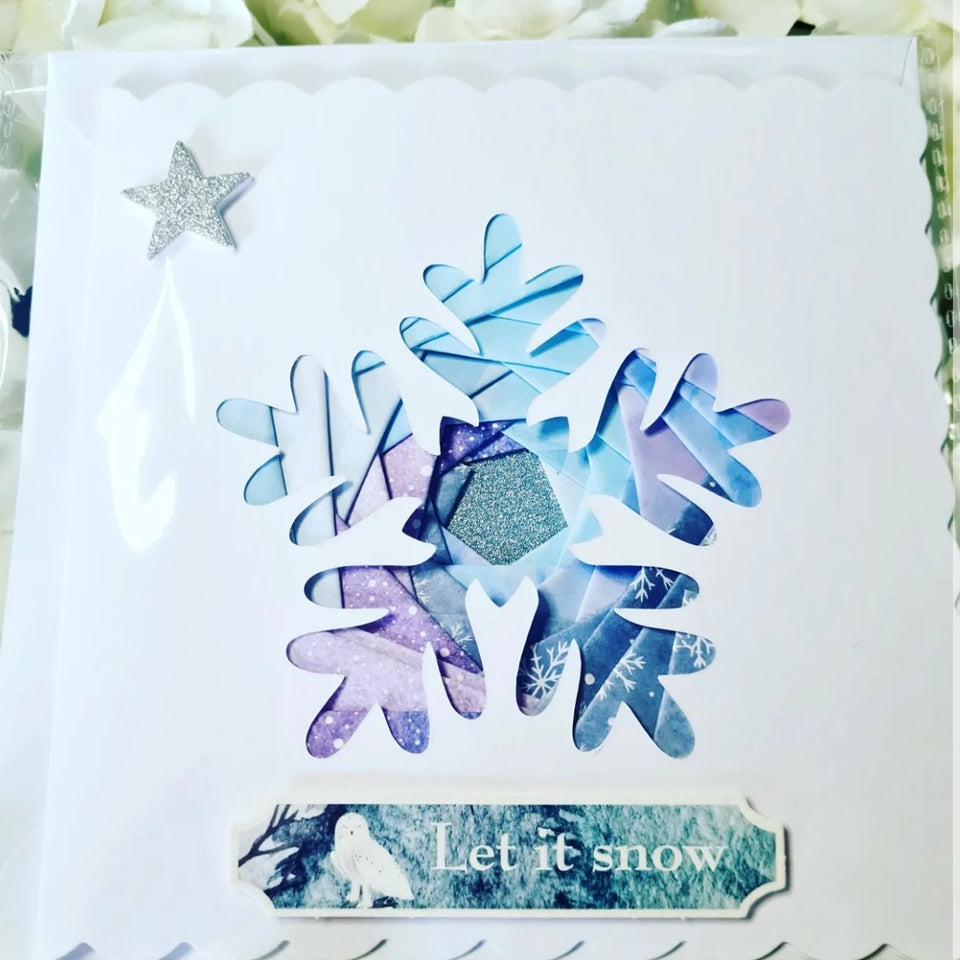 Iris Folding Snowflake Card