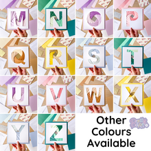 Load image into Gallery viewer, Alphabet Letter H Card Kit | Iris Folding Initial Card Making Kit | Beginner Craft Kit
