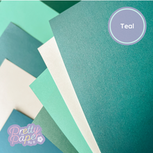 Load image into Gallery viewer, Teal/turquoise papers
