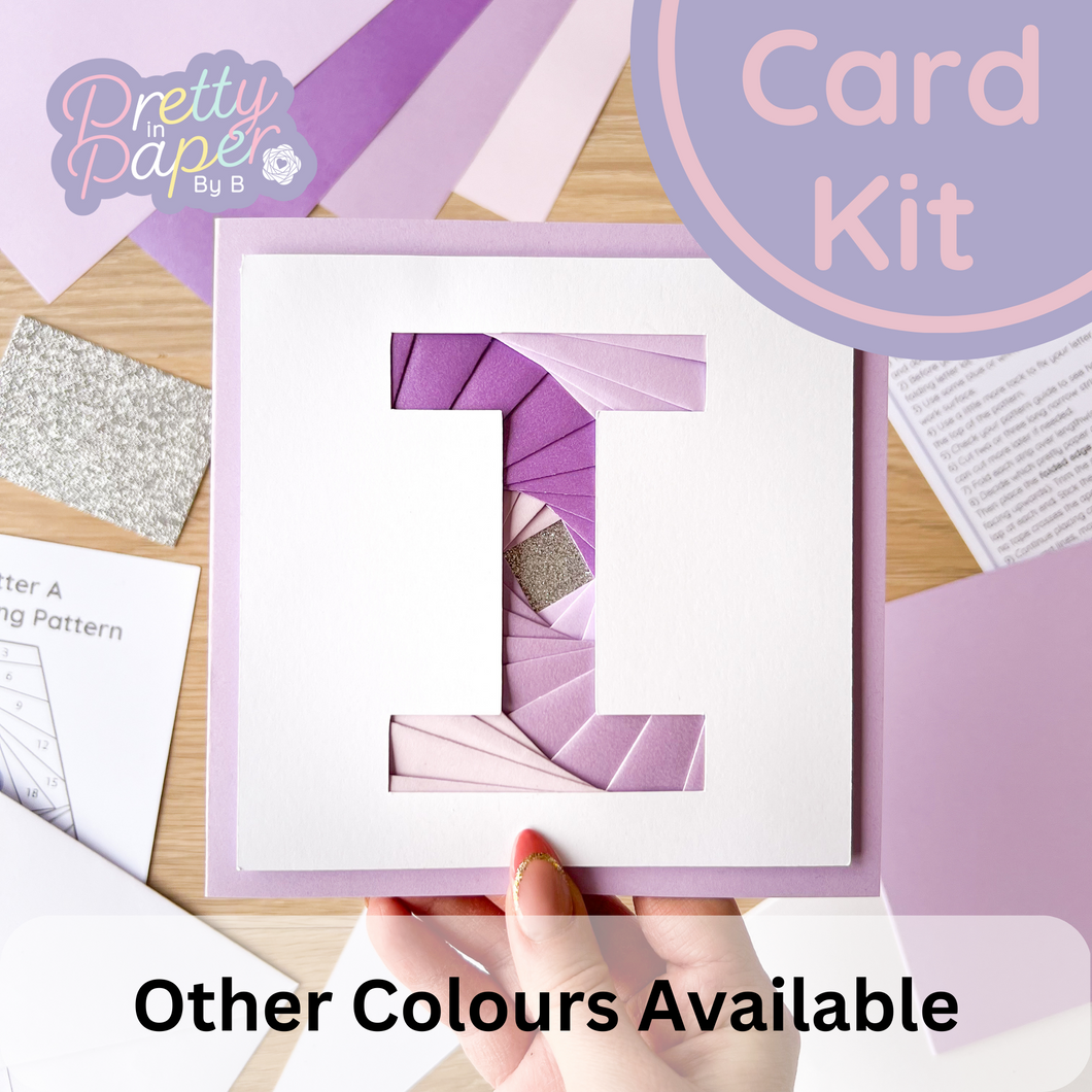 Alphabet Letter I Card Making Kit