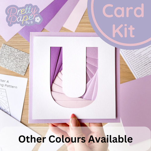 Alphabet Letter U Card Making Kit