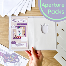 Load image into Gallery viewer, Mini Tulip Card Apertures A6 (Pack of 6) | White Card Blanks &amp; Envelopes x6
