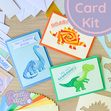 Load image into Gallery viewer, Dinosaur Card Making Kit
