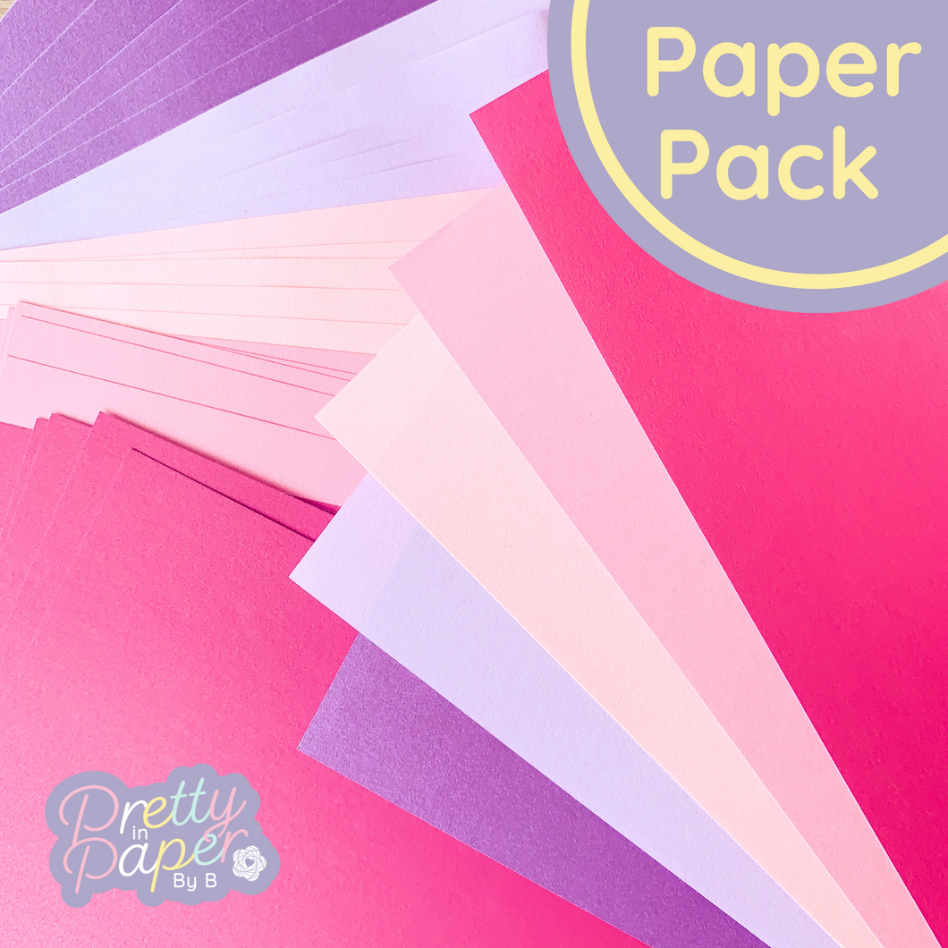 Pink purple pearl paper