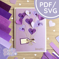 Heart Mini Iris Folding Pattern