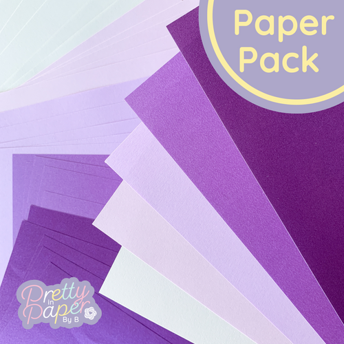 Heather purple lilac pearl paper