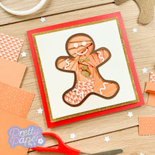 Load image into Gallery viewer, Gingerbread man iris folding pattern
