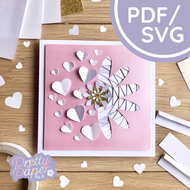 Iris Folding Half Daisy Template
