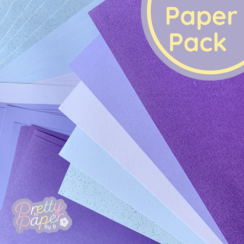 Lavender purple lilac pearl sparkle paper