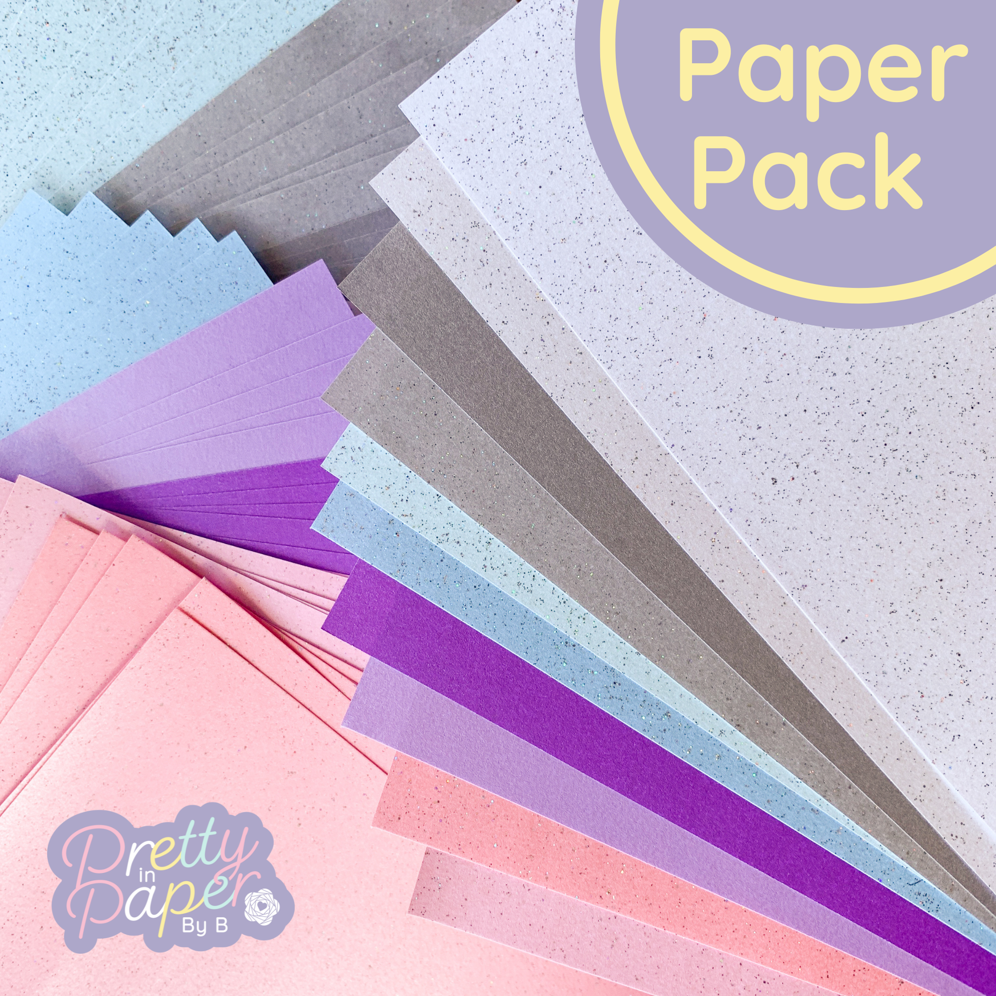 Iridescent White A4 Glitter Paper - Pack of 10 - 100gsm