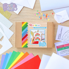 Load image into Gallery viewer, Rainbow Iris Folding Card Kit
