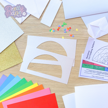 Load image into Gallery viewer, Rainbow Iris Folding Card Kit
