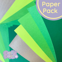 Load image into Gallery viewer, Green pearl sparkle paper
