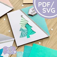 Load image into Gallery viewer, Stylised Tree Iris Folding Pattern
